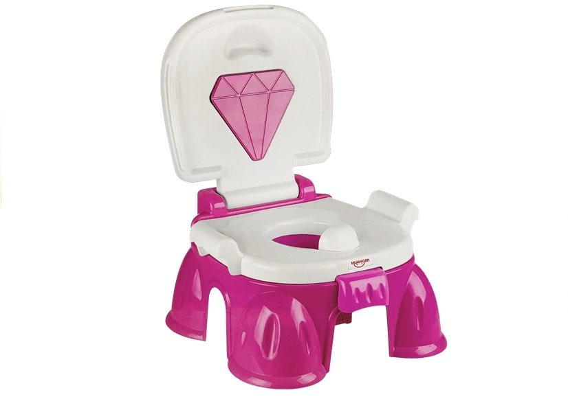 Edukacinis puodukas lean toys playful potty 3in1pink