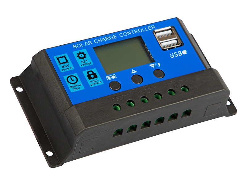 Saulės panelių įkroviklio reguliatorius 12-24v 30a