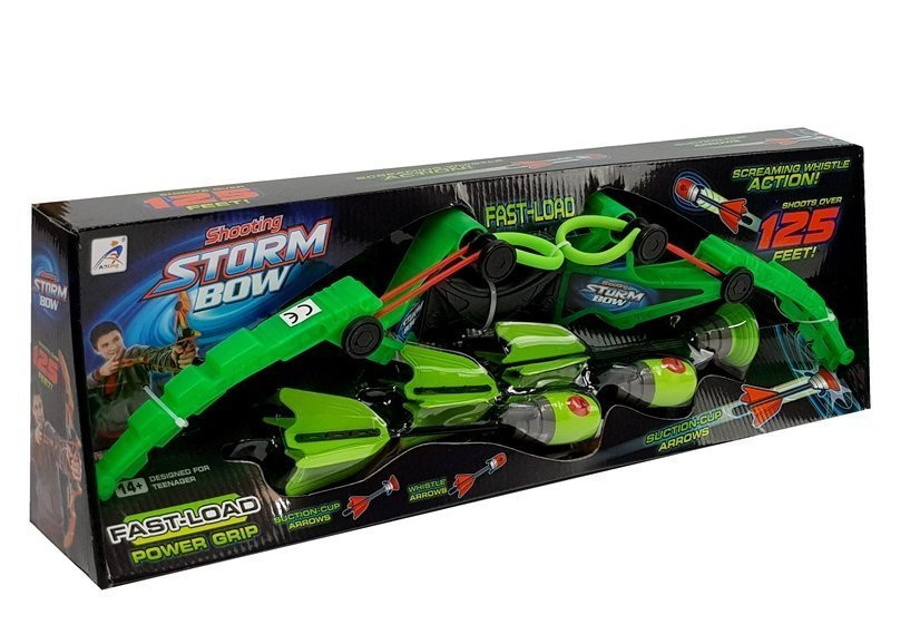 Šaudymo lankas su strėlėmis lean toys, žalias