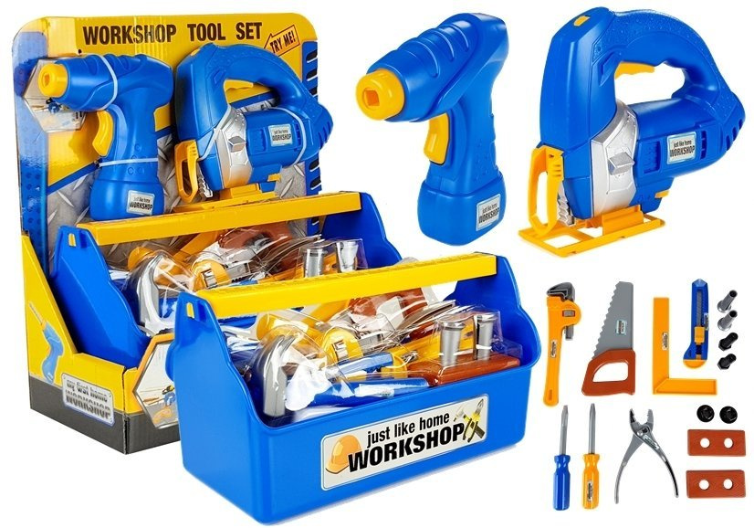 Įrankių rinkinys lean toys, mėlynas