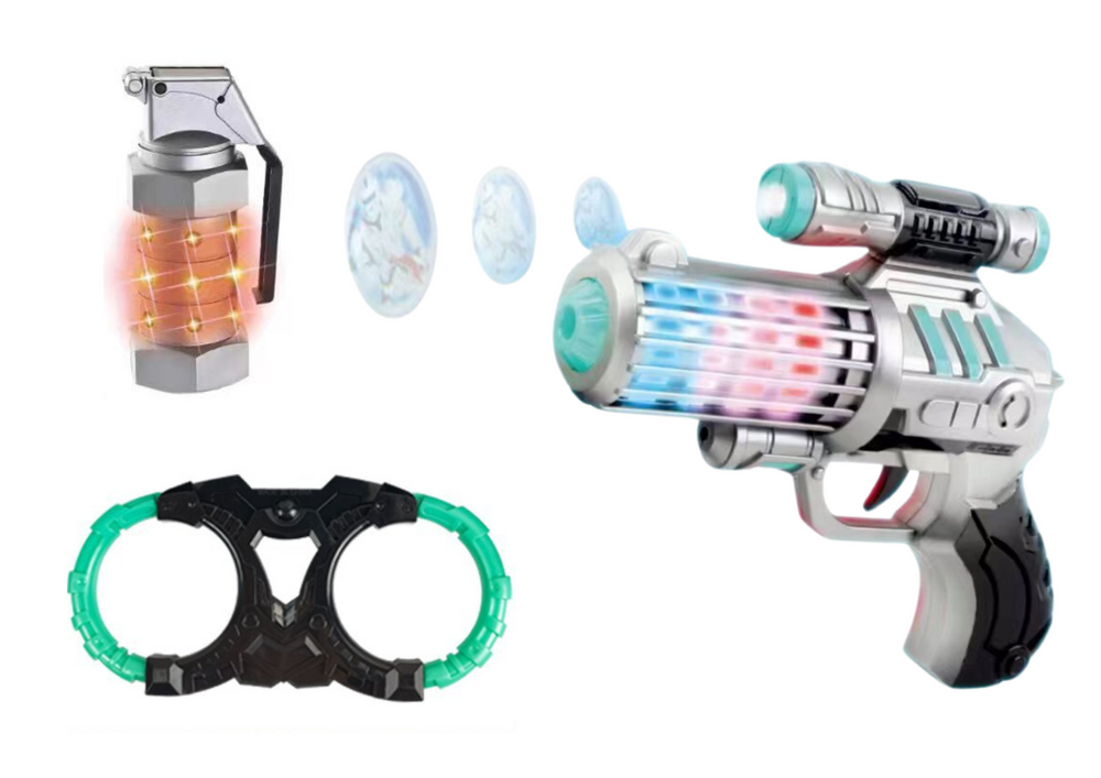 Kosminės kovos rinkinys su priedais lean toys, 4d.