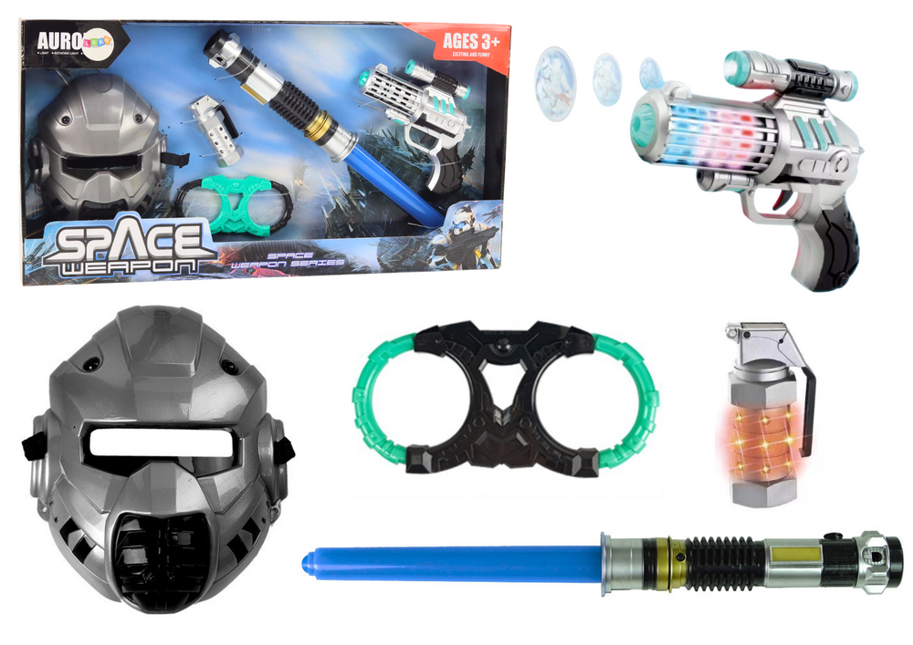Kosminės kovos rinkinys su priedais lean toys, 4d.