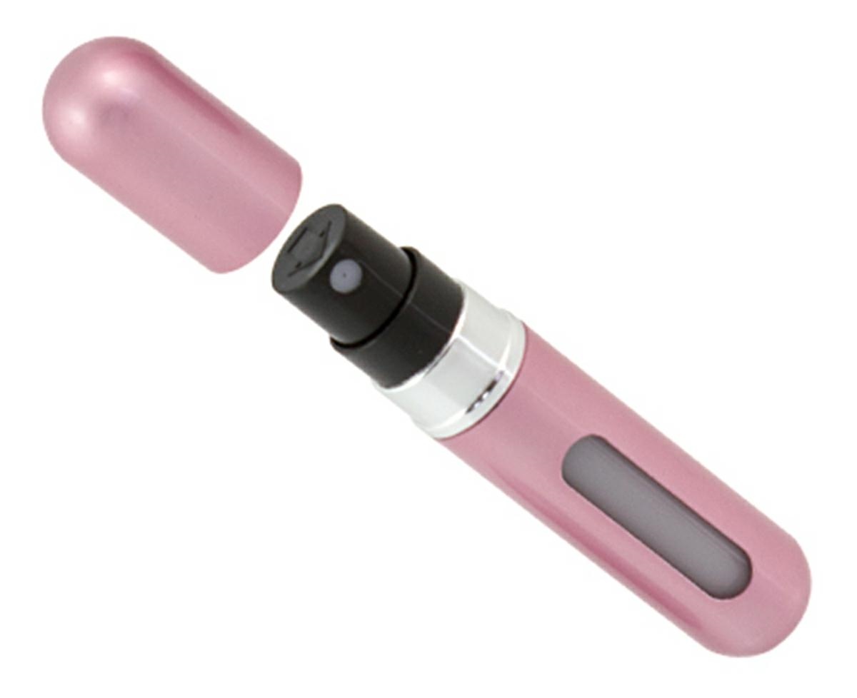 Kelioninis aliuminio kvepalų purkštuvas, rožinis, 5 ml