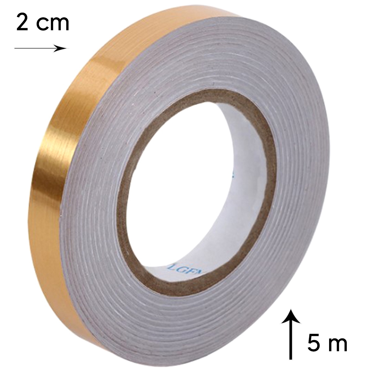 Auksinė lipni juosta 2 cm x 50 m