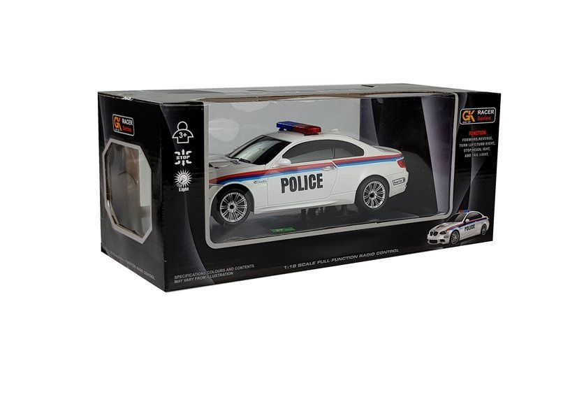 Policijos automobilis su nuotolinio valdymo pultu 1:18