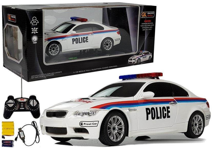 Policijos automobilis su nuotolinio valdymo pultu 1:18
