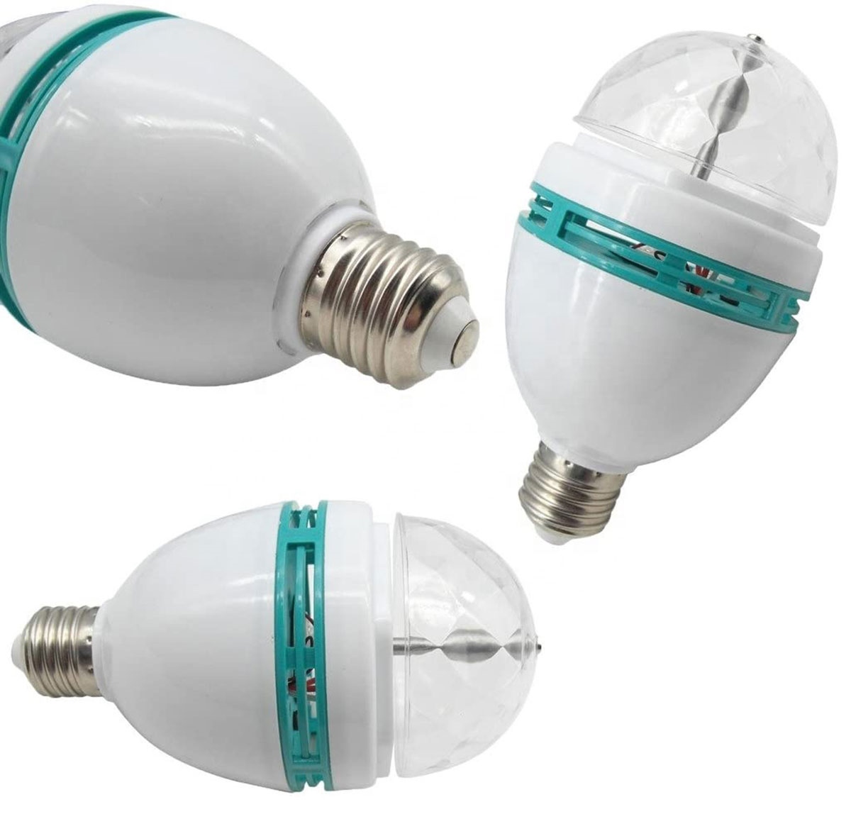 Disco lemputė rgb led, įvairių spalvų