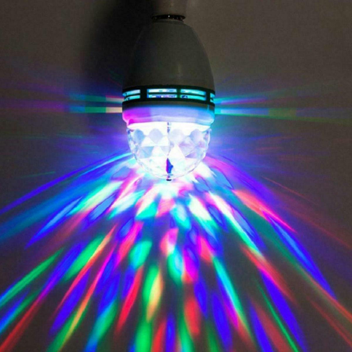 Disco lemputė rgb led, įvairių spalvų