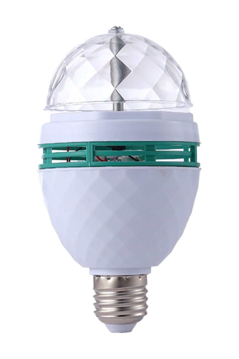 Disco lemputė rgb led, įvairių spalvų