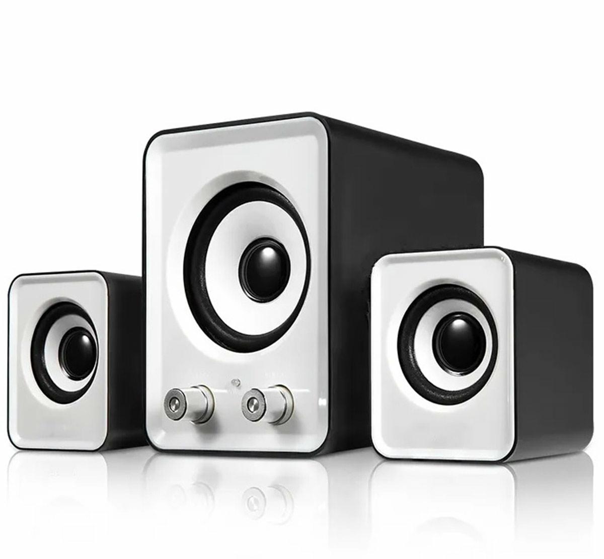 Garsiakalbiai zs35b 2.1 su usb maitinimu, balti