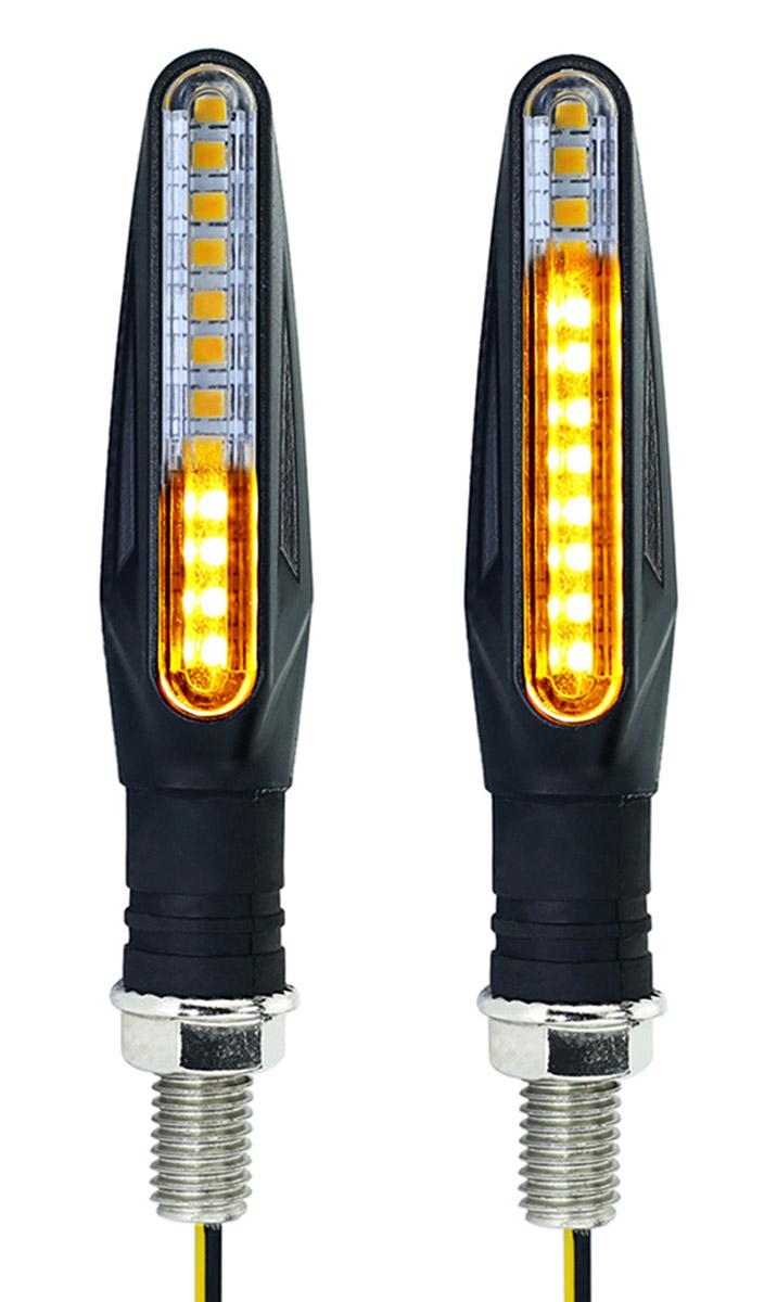 Led posūkio signalai motociklams, 12x led, dinamiški, 2 vnt.