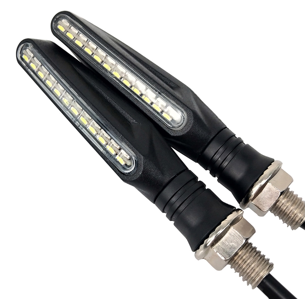 Led posūkio signalai motociklams, 12x led, dinamiški, 2 vnt. 2