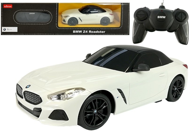 Nuotoliniu būdu valdomas bmw z4 roadster automobilis, baltas