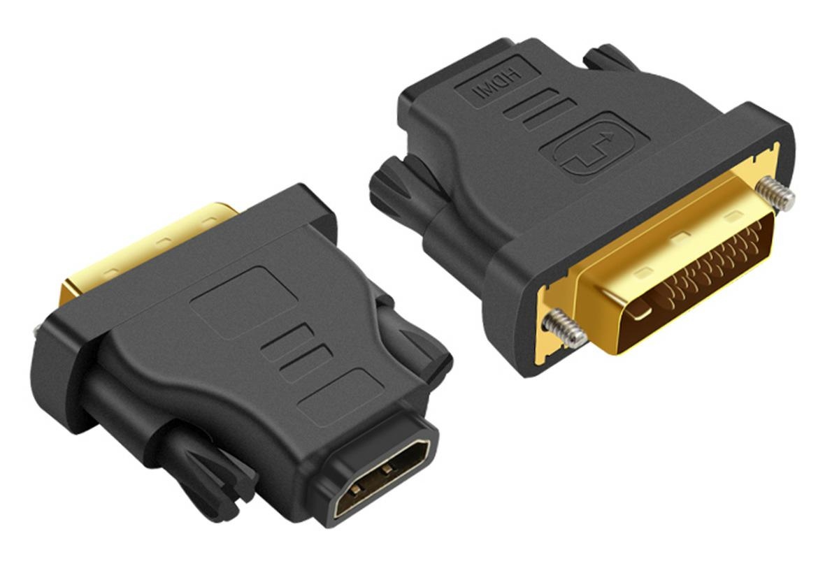 Adapteris hdmi-dvi su auksiniais kontaktais