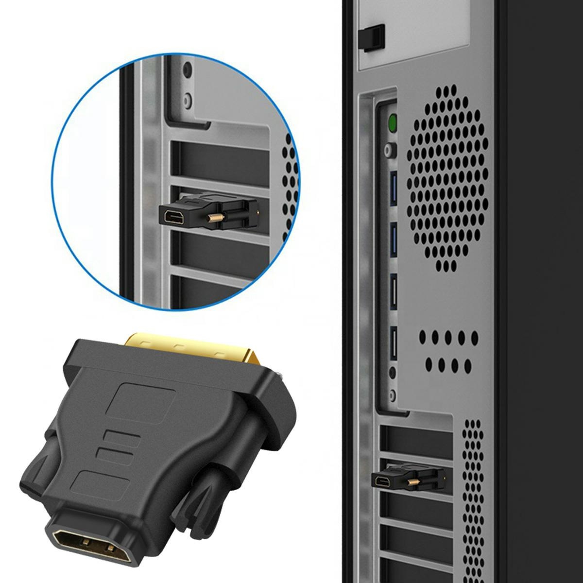 Adapteris hdmi-dvi su auksiniais kontaktais