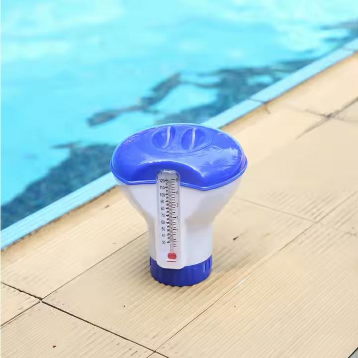 Plūduras su chloru dozatorium ir termometru 12 cm