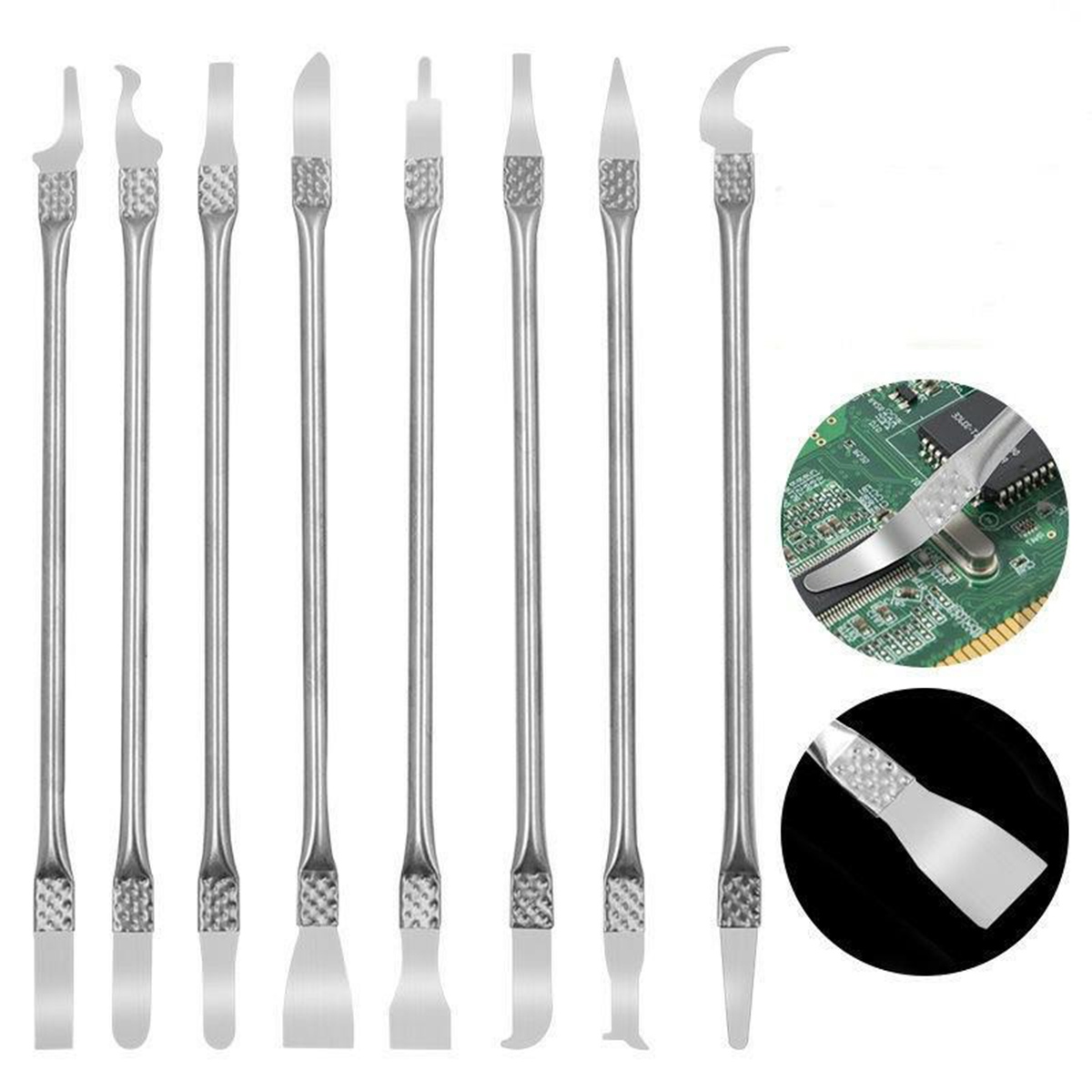 8 dalių nerūdijančio plieno špatuolių rinkinys bga pasta, 17 cm