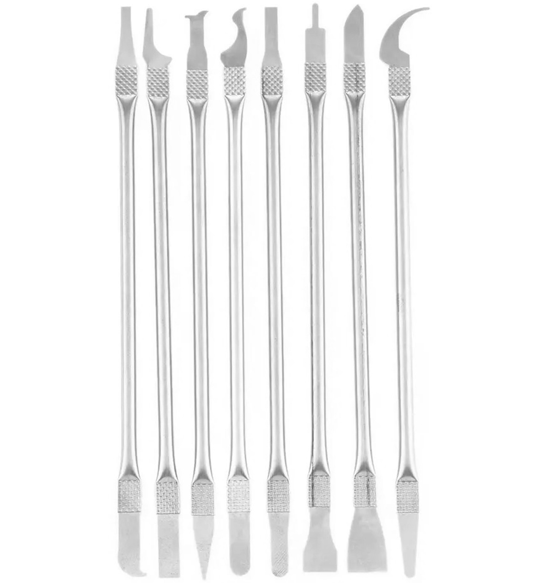8 dalių nerūdijančio plieno špatuolių rinkinys bga pasta, 17 cm