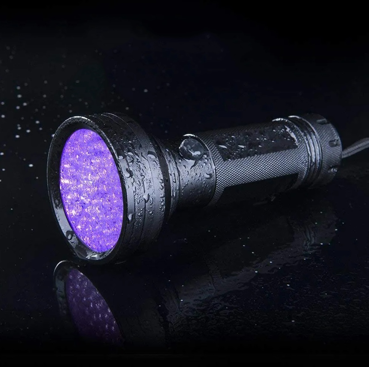 Taktinis uv žibintuvėlis zd152, 395 nm, 51 led