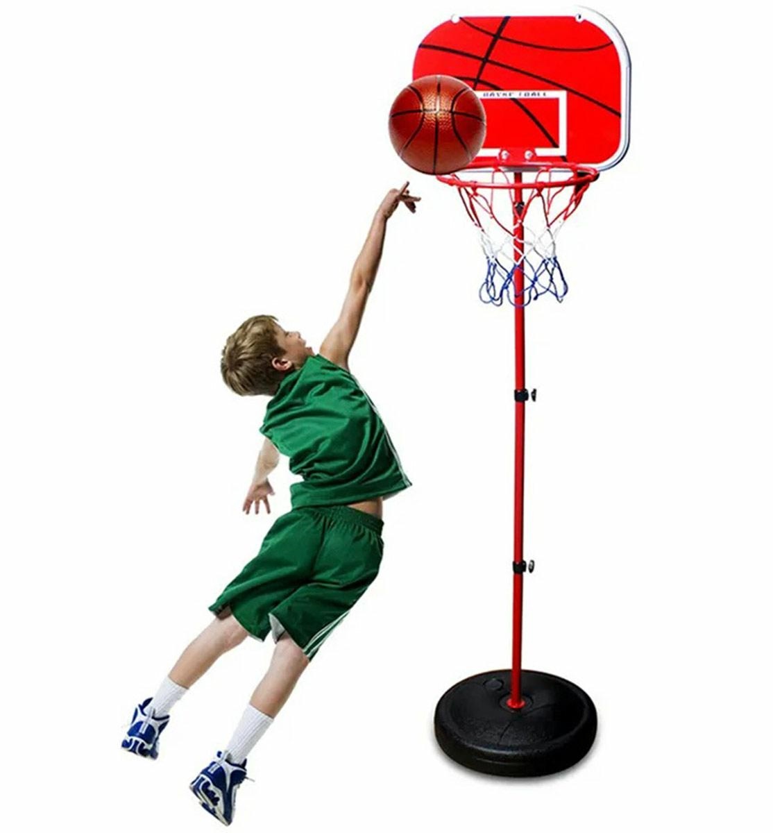 Mini krepšinio rinkinys su reguliuojamu stovu iki 150 cm