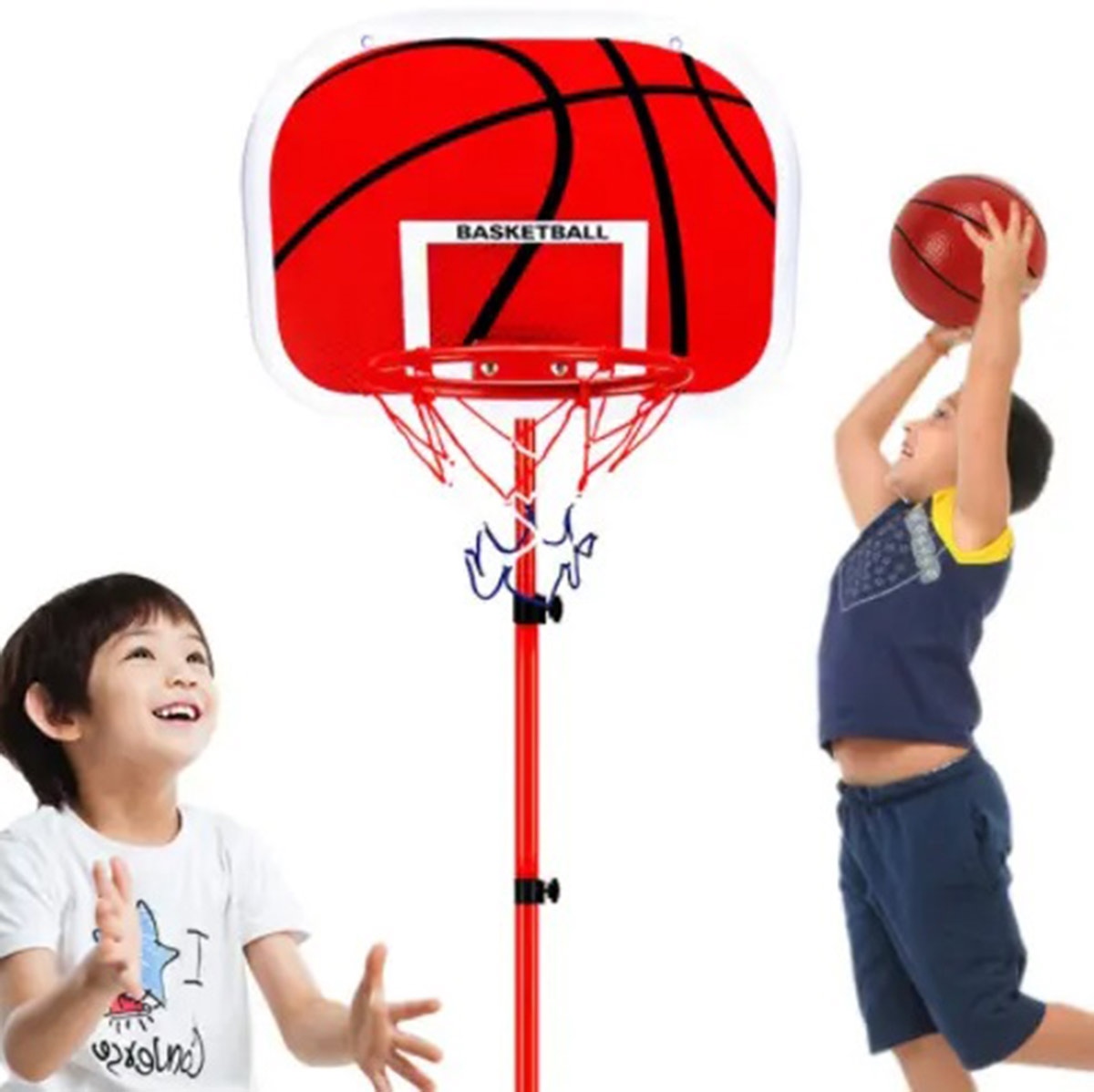 Mini krepšinio rinkinys su reguliuojamu stovu iki 150 cm
