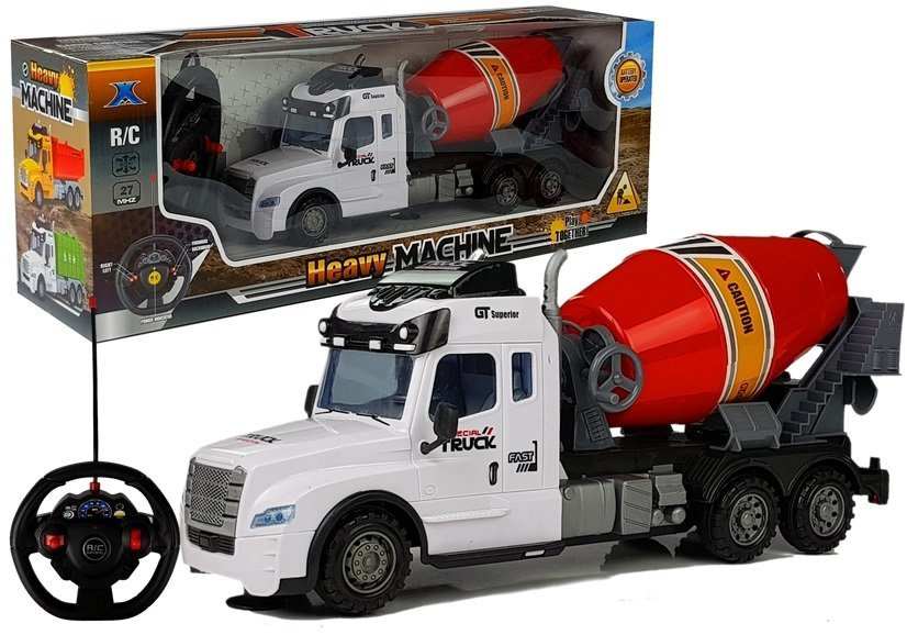 Žaislinė Betono Maišyklė Su Pulteliu Lean Toys