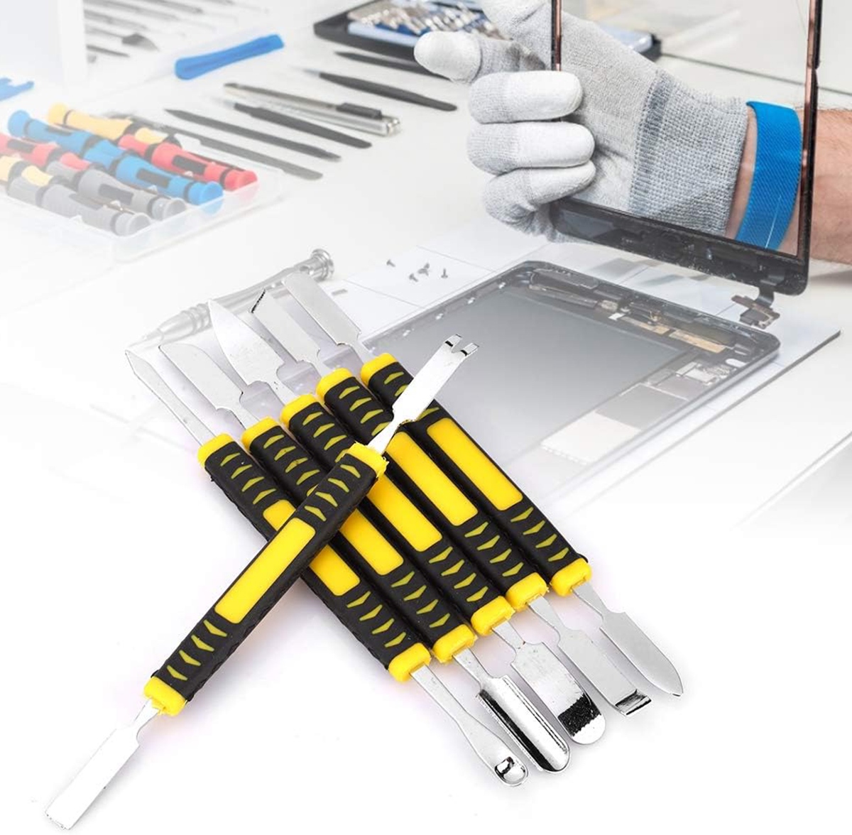 Įrankių rinkinys elektronikos prietaisams, 12 funkcijų, 15 cm
