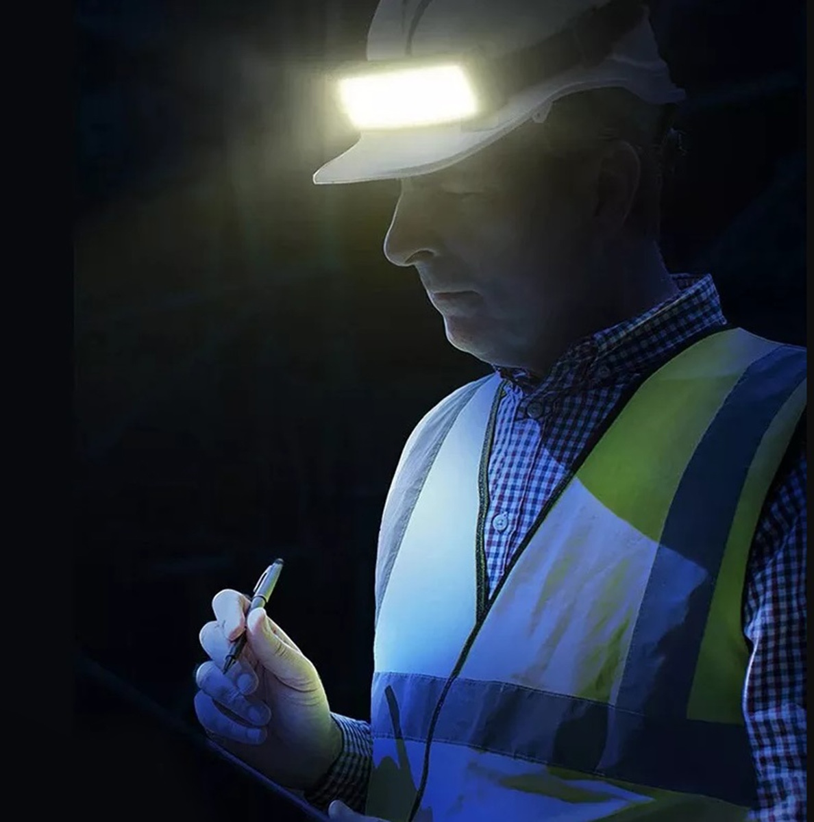 Žibintuvėlis ant galvos led cob zd84, 500 lm, ipx4