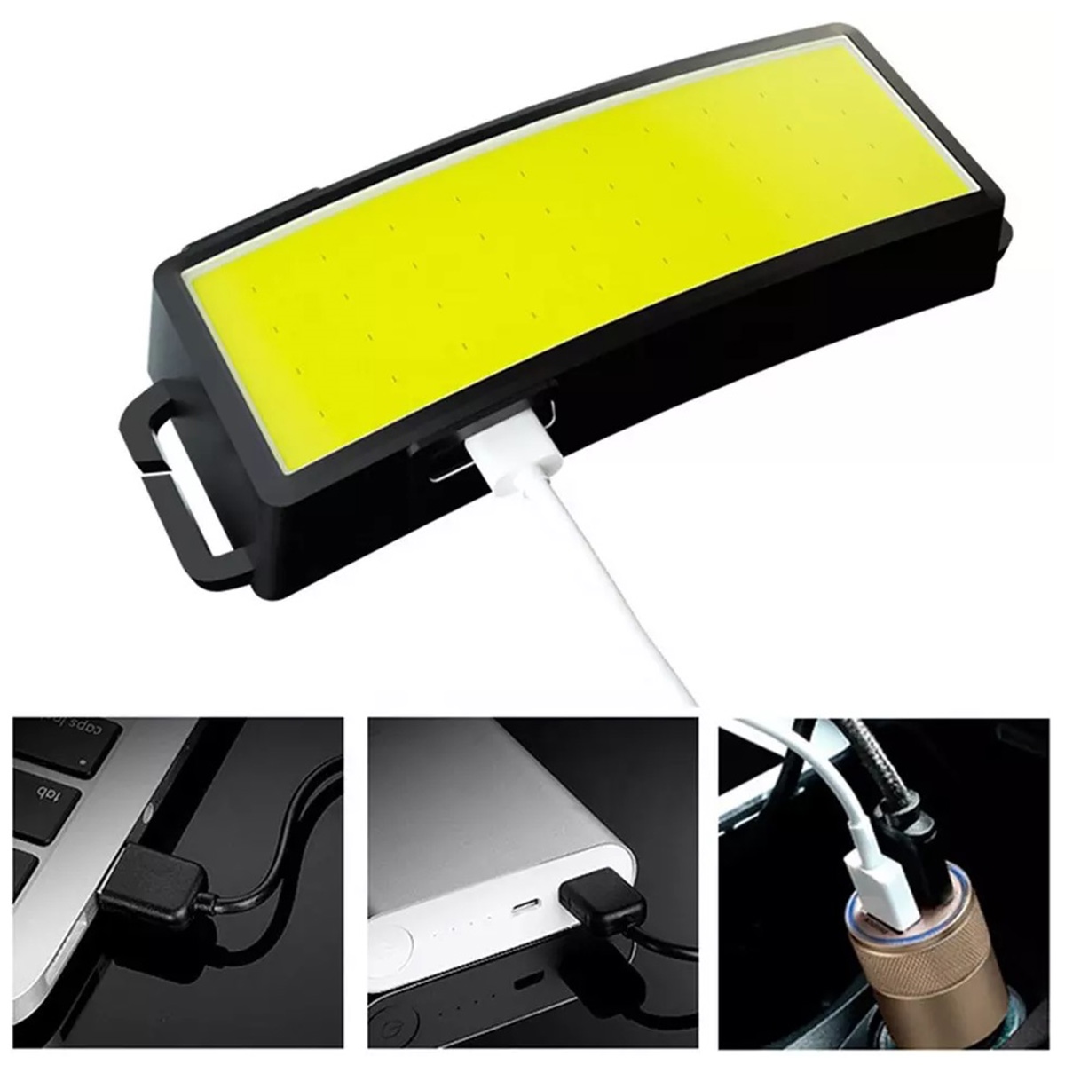 Žibintuvėlis ant galvos led cob zd84, 500 lm, ipx4