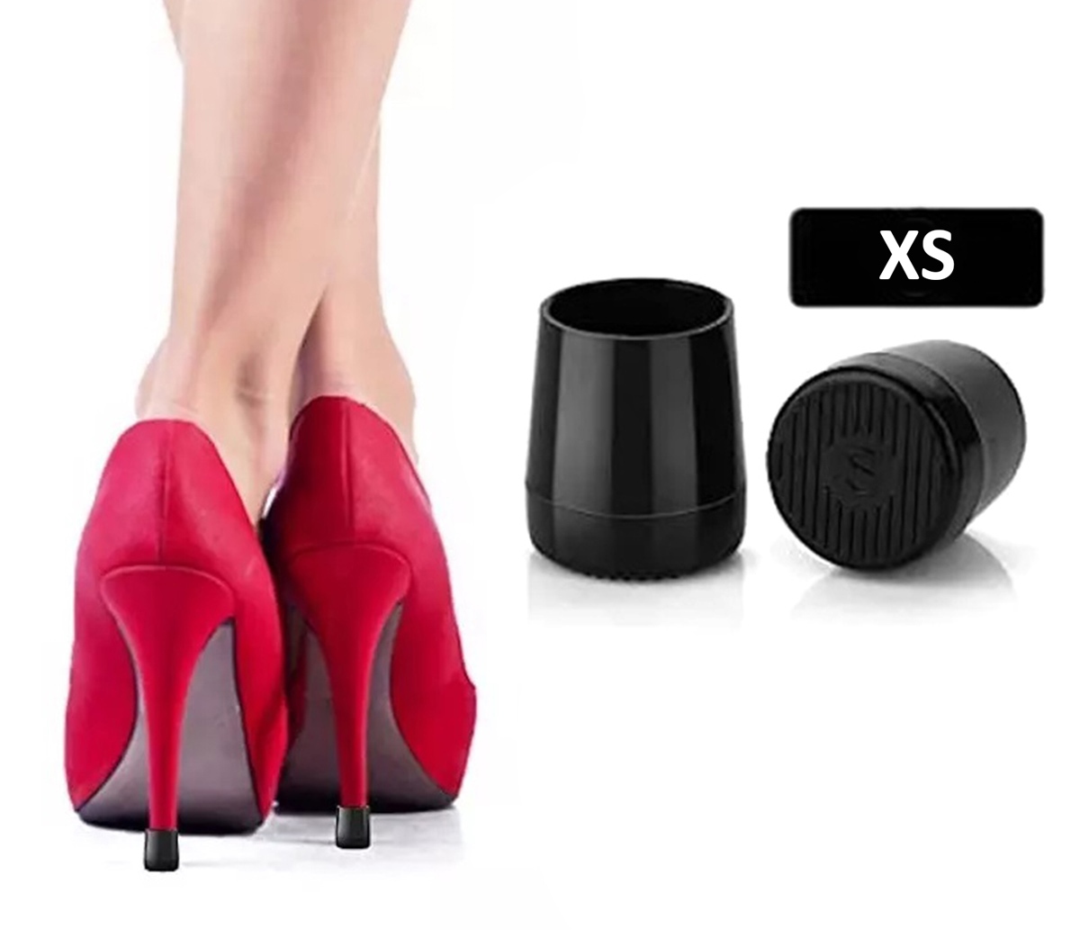 Apsauginės silikoninės pagalvėlės aukštakulniams xs, juodos