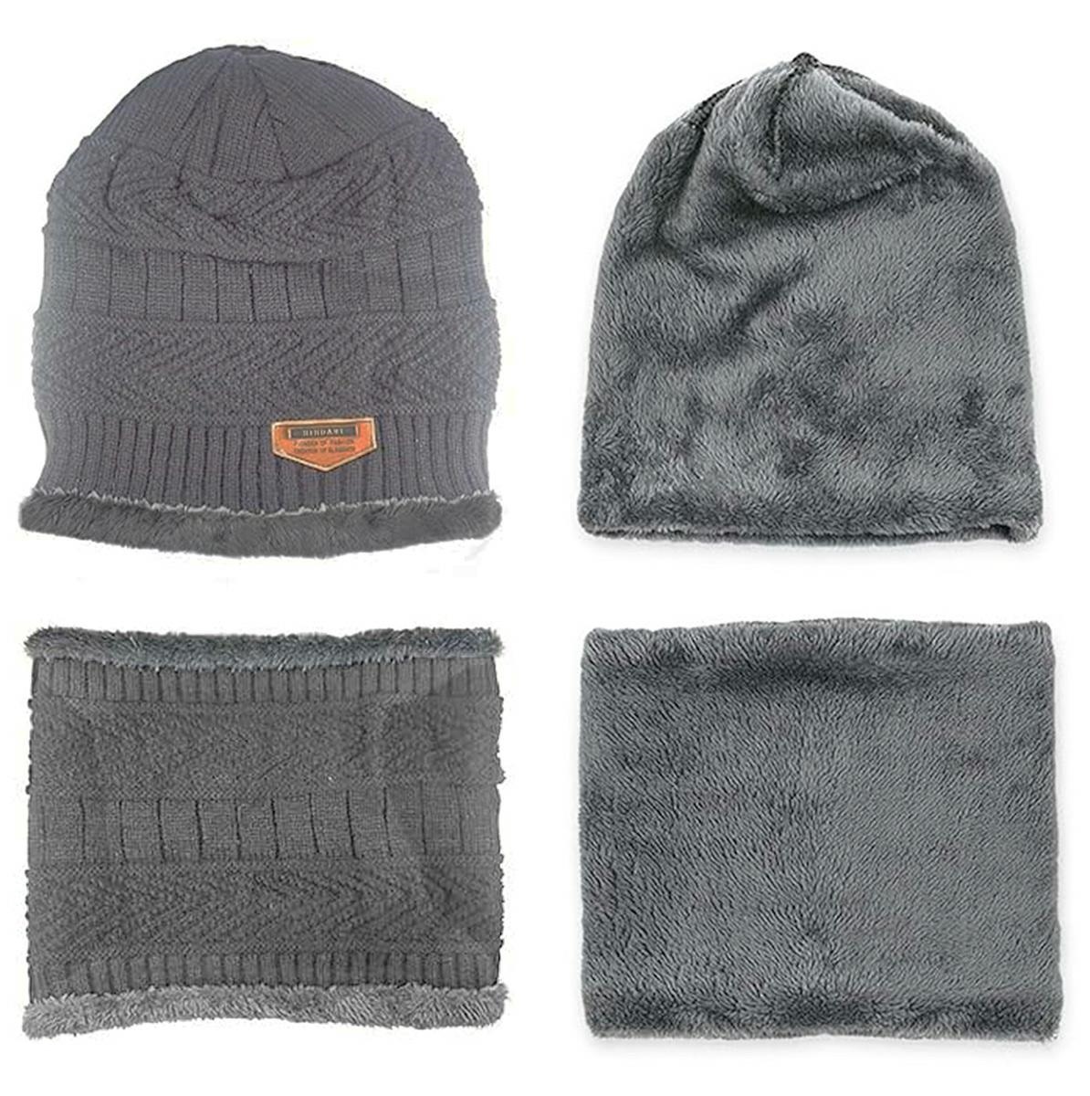 Kepurė, šalikas (rinkinys) unisex set grey