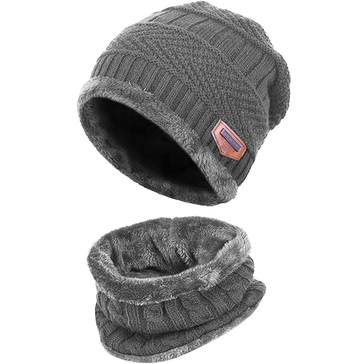 Kepurė, šalikas (rinkinys) unisex set grey