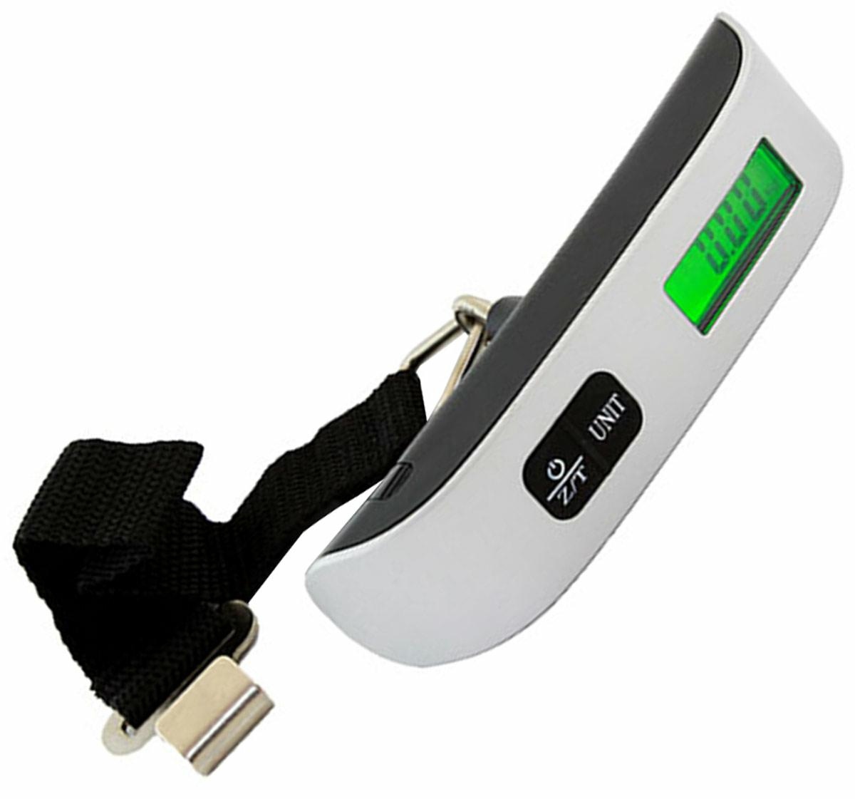 Elektroninės rankinės svarstyklės su termometru ir reguliuojamu dirželiu, 50 kg/10 g