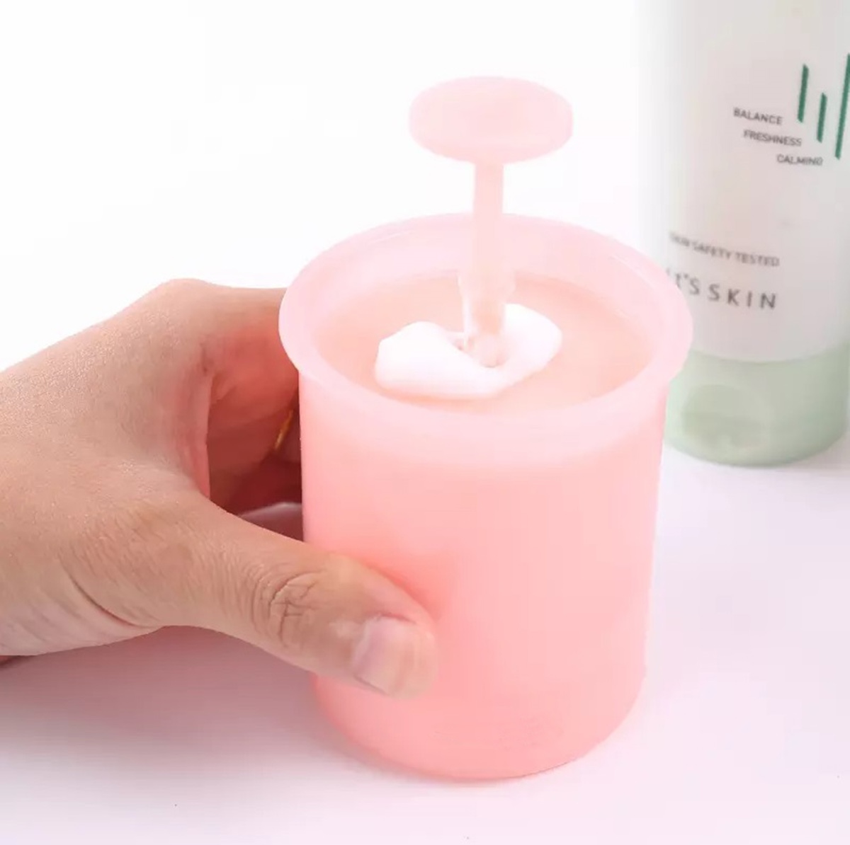 Šampūno putų gaminimo indas, ag768, plastikinis, 10 cm
