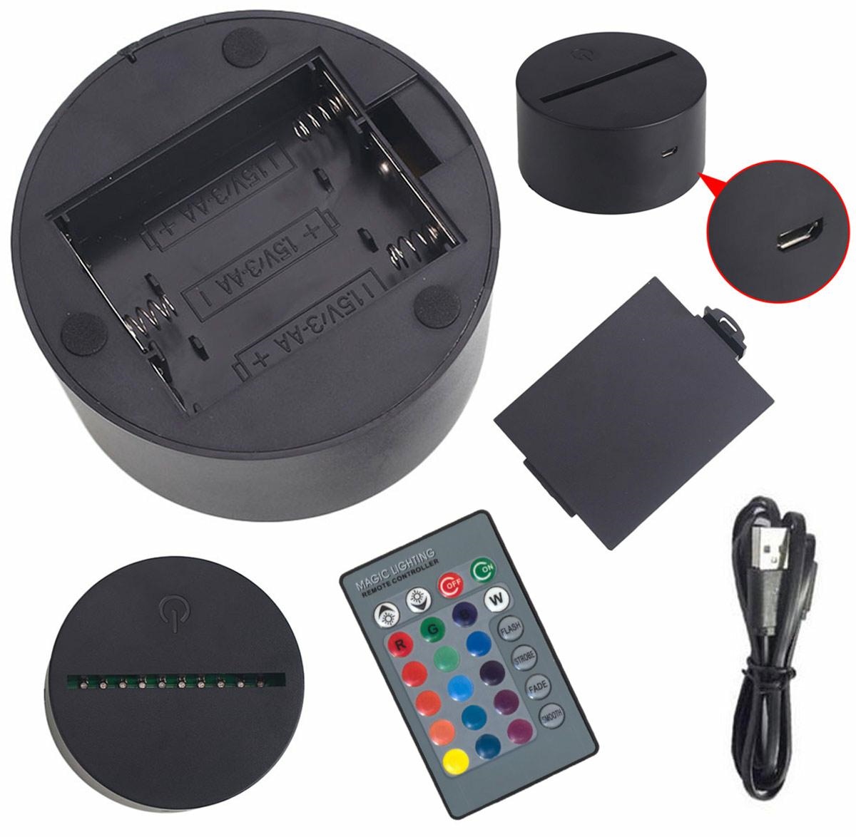 Led naktinė lempa meškiukas su širdimi rgb