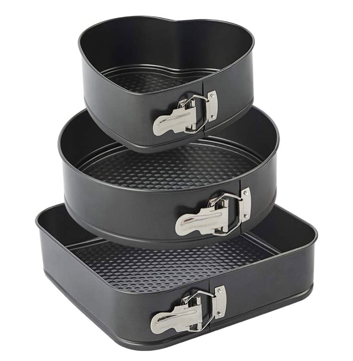 Metalinių kepimo formų rinkinys ag670a, 3 vnt.