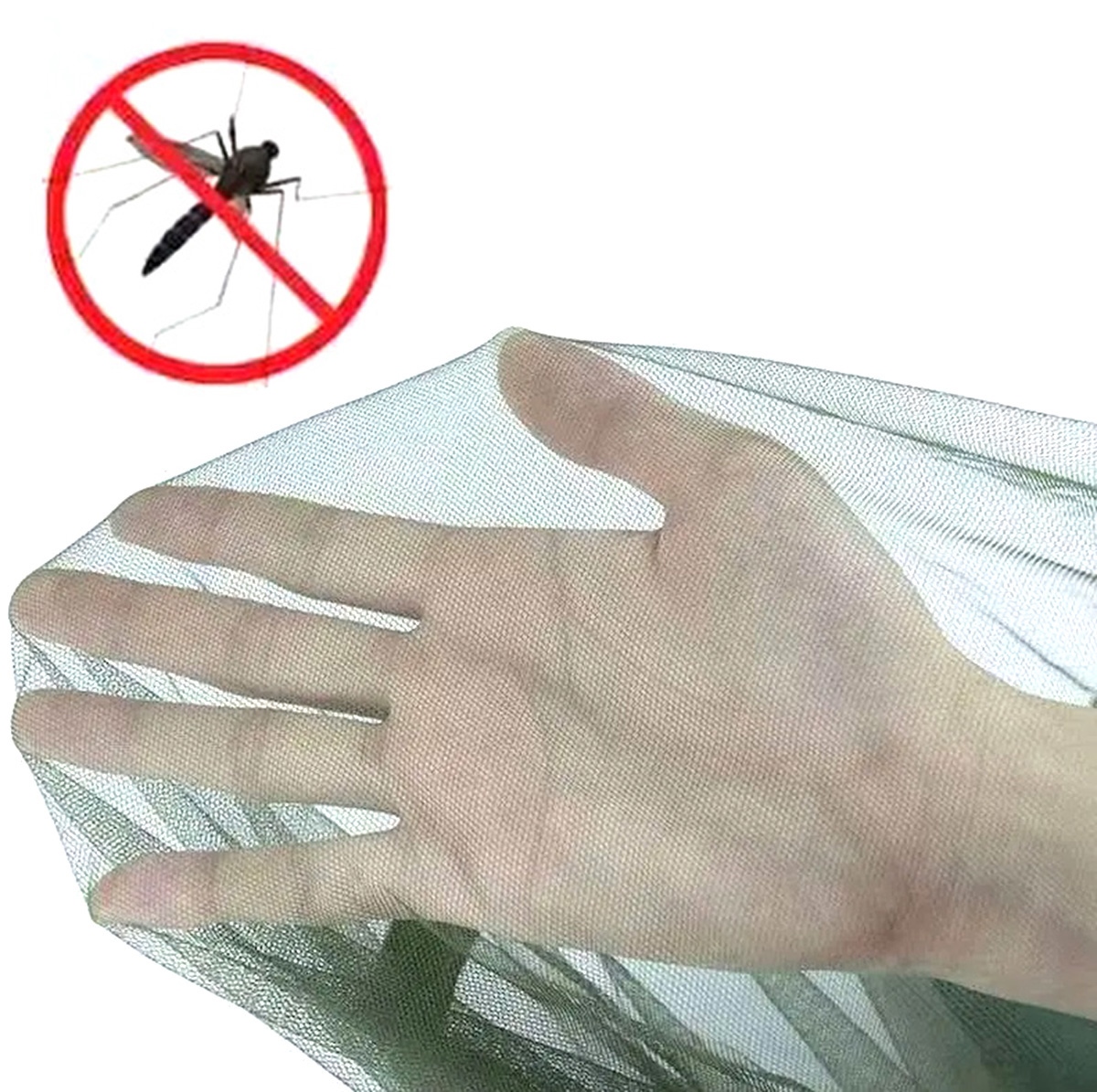 Dvivietis nailoninis hamakas su tinkleliu nuo vabzdžių 260x140 cm