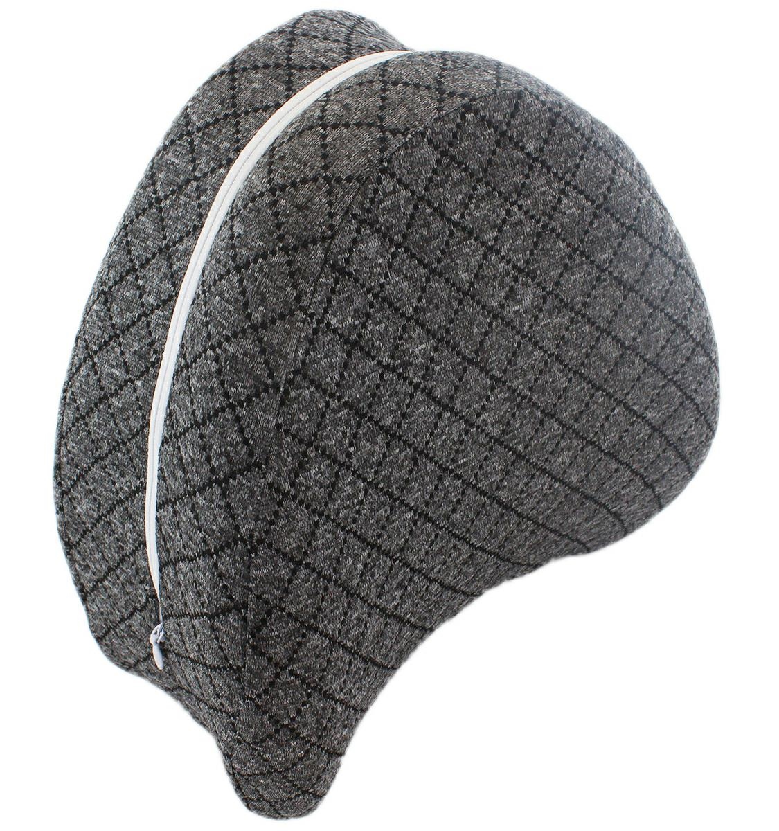 Termoplastinė pagalvė tarp kojų, pilka, 24x23x7-14 cm