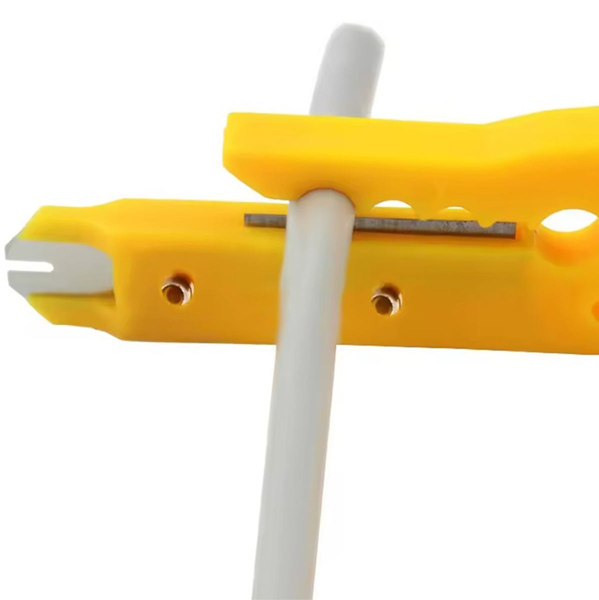 Izoliacijos nuėmėjas su peiliuku rj45, 9 cm, geltonas