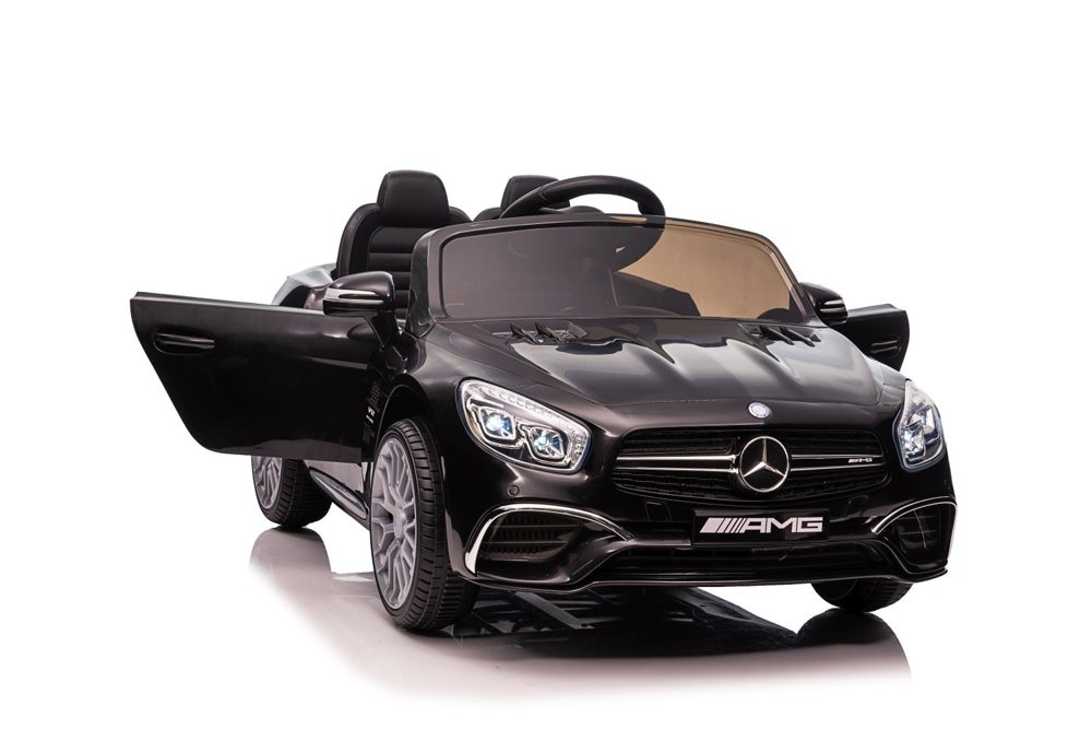 Vienvietis vaikiškas elektromobilis mercedes sl65 s, juodas