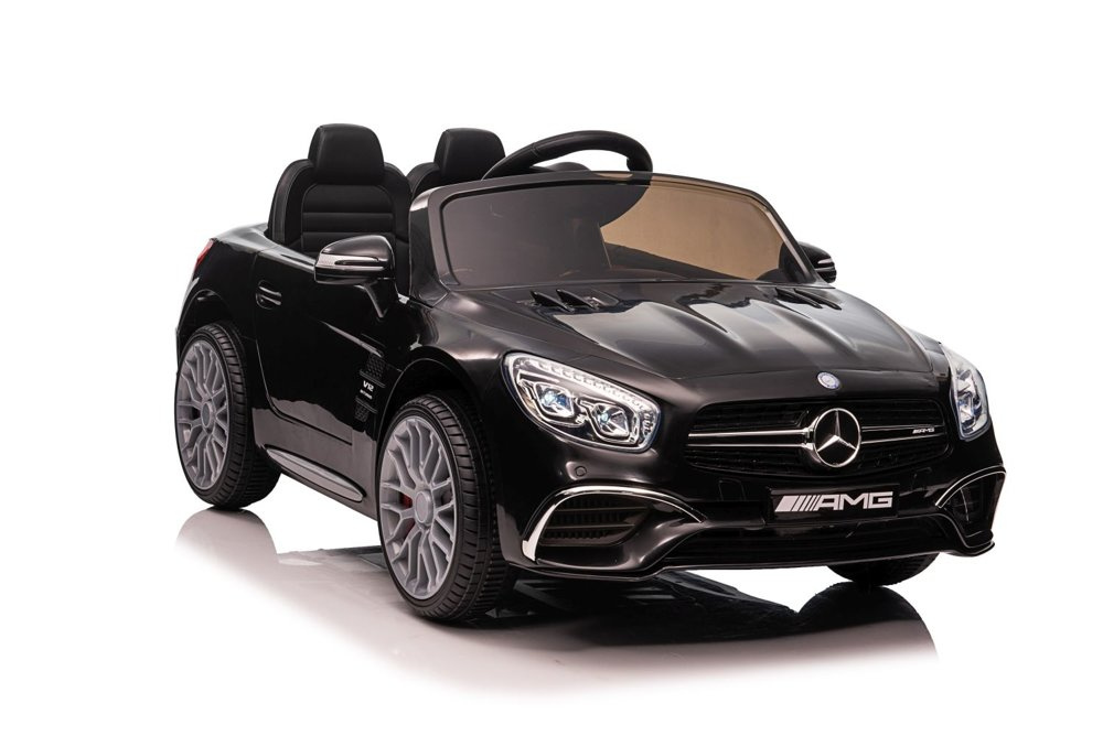 Vienvietis vaikiškas elektromobilis mercedes sl65 s, juodas