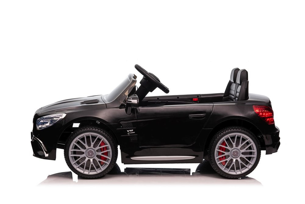 Vienvietis vaikiškas elektromobilis mercedes sl65 s, juodas