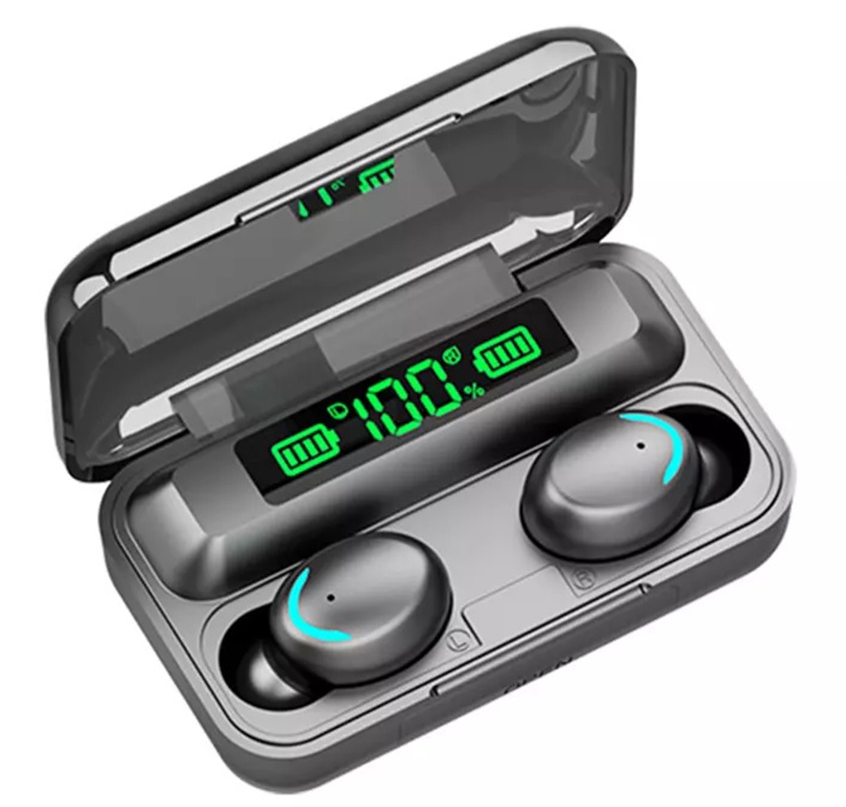 Tws belaidės ausinės su bluetooth 5.1 ir įkrovimo stotele 1