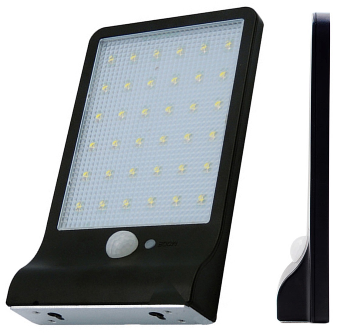 Lauko šviestuvas su 36 led ir saulės baterija