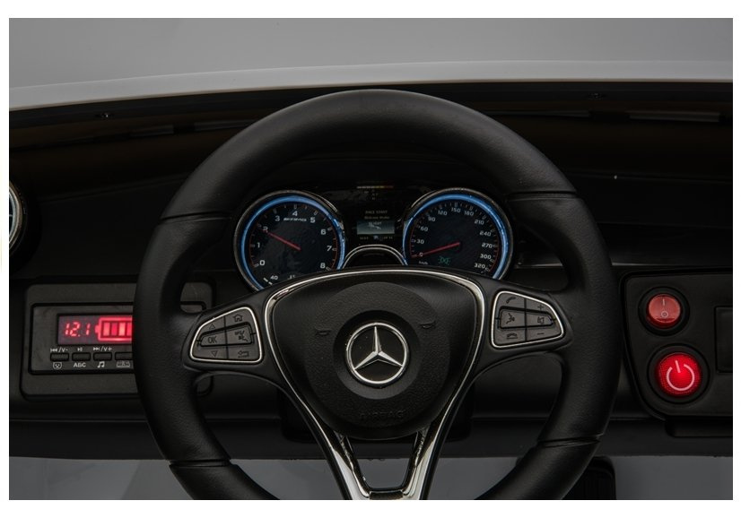 Elektromobilis vaikams mercedes glc 63s, baltas