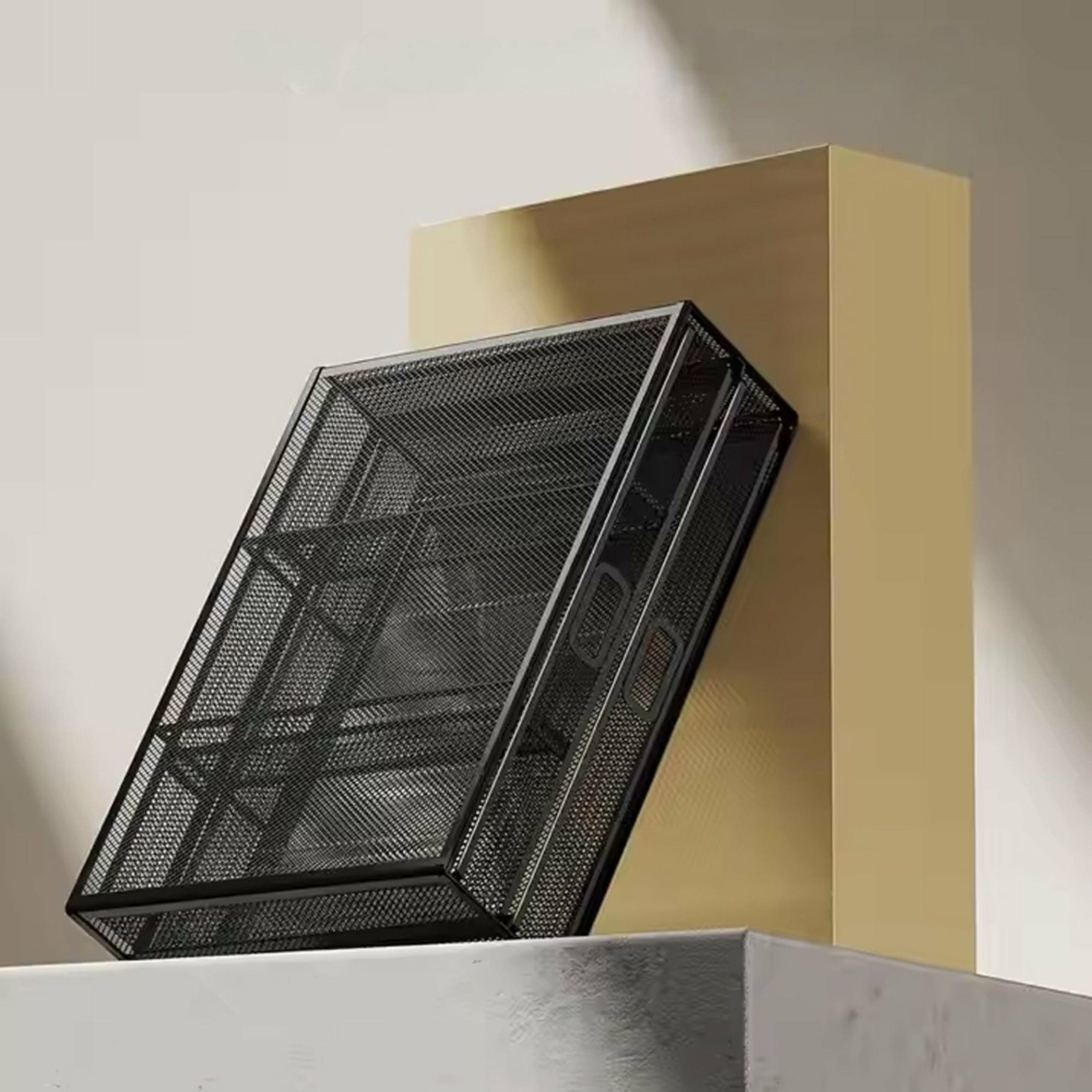 Metalinis stovas monitoriams su dviem stalčiais, 40x29,5x11,5 cm 2