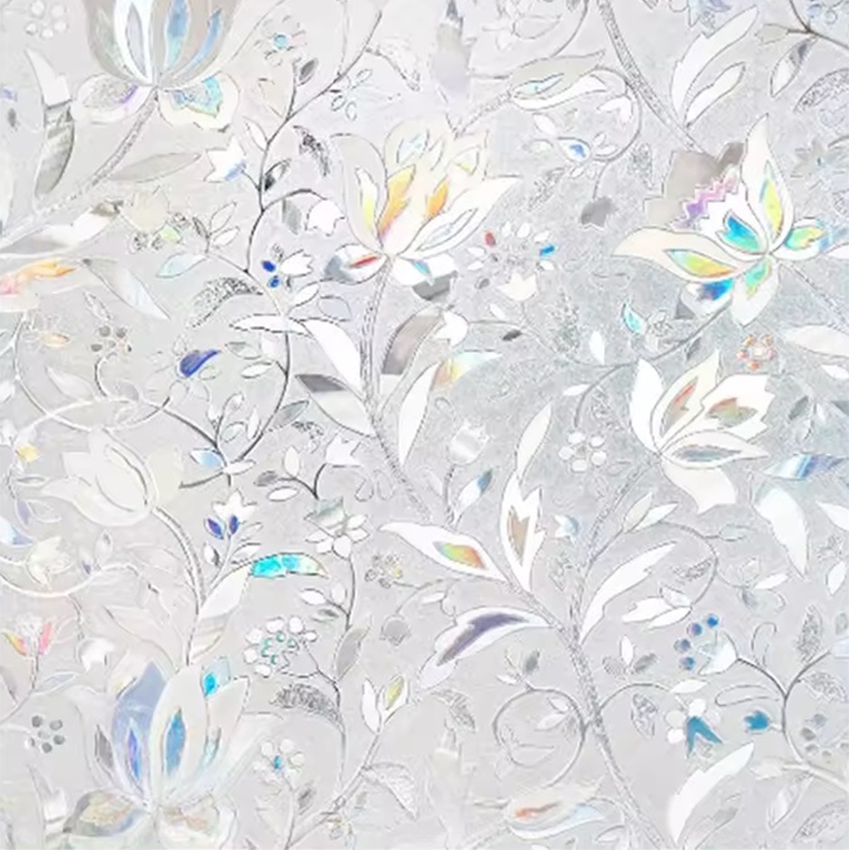 Dekoratyvinė lipni langų plėvelė su vitražo efektu 200x45 cm