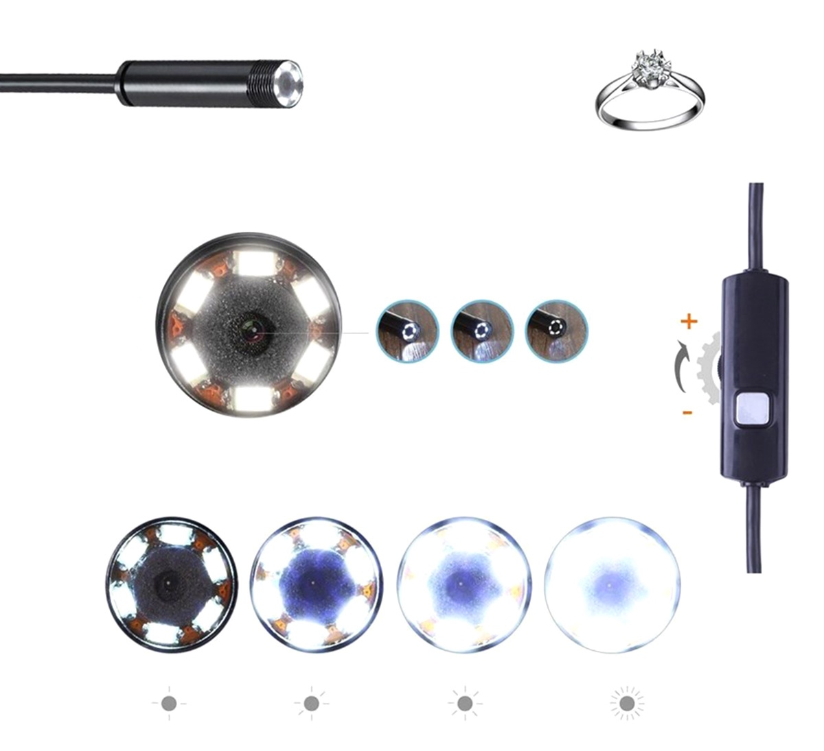 AK252A endoskopo kamera 5.5mm android