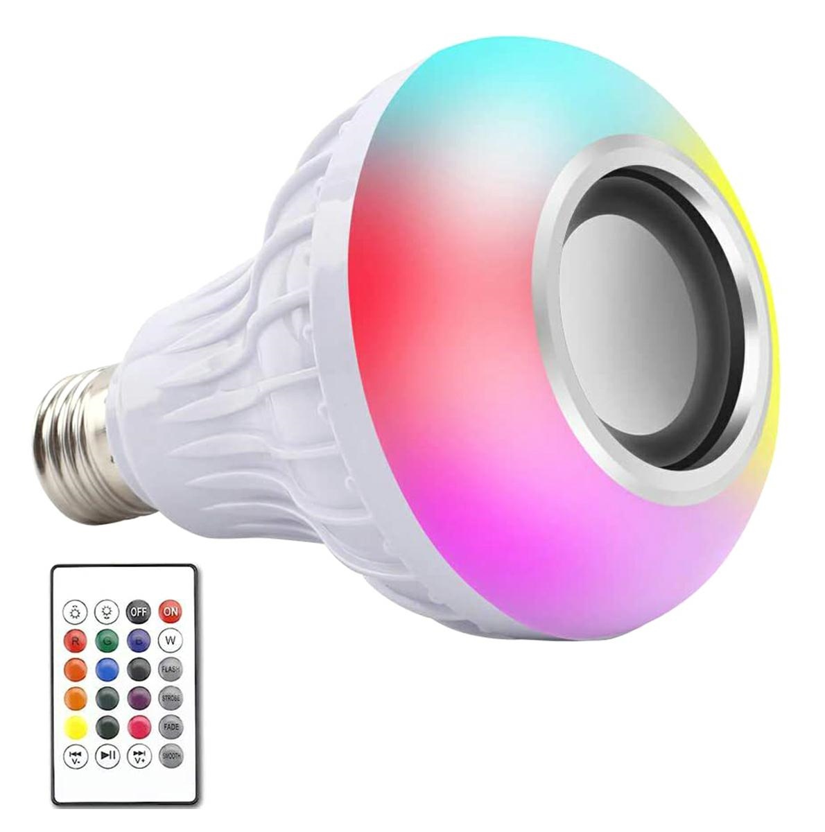 Led lemputė su bluetooth garsiakalbiu ir nuotolinio valdymo pultu, e27, 4,5w