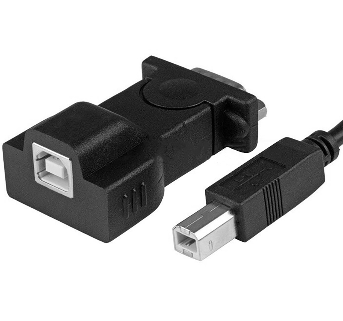 Adapteris ak50 usb į rs232 su lustu ch340, juodas, 60 cm